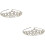 2St Glitzernde Haarreif Tiara Für Silber 6