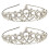 2St Glitzernde Haarreif Tiara Für Silber 5