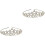 2St Glitzernde Haarreif Tiara Für Silber 3