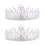 2Stk Barock Tiara Perlen Haarschmuck 5