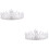2Stk Barock Tiara Perlen Haarschmuck 6