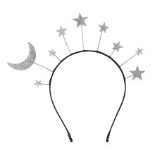 2 Stern Mond Haarreif Für