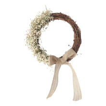 Blumenkranz Mit Blütenmotiv Künstlicher Hängekranz Aus Rattan