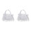 2Stk. Spitze Perle Brautparty 10