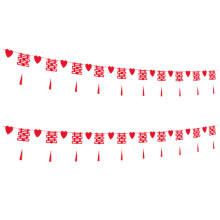 6 Sets Xi Wanddekoration Chinesisch Ornamente