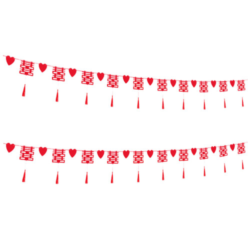 6 Sets Xi Wanddekoration Chinesisch Ornamente