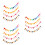 12 Sets Felt Flagge Banner Geburtstagsdeko 7