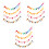 12 Sets Felt Flagge Banner Geburtstagsdeko 3