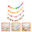 12 Sets Felt Flagge Banner Geburtstagsdeko 10
