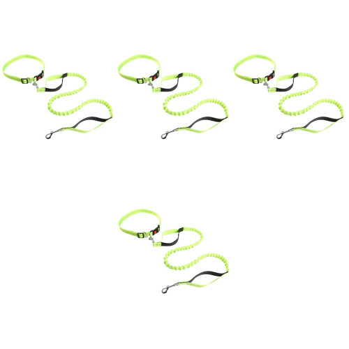 4Pcs Dog Leash Pet Traction Rope Adjustable Harness And Collar Set 2
