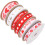 30 Rolls Day Ribbon With Delicate Heart Pattern 3