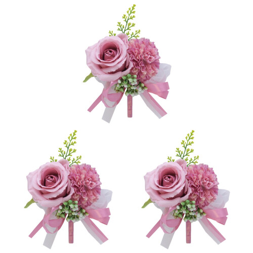 3 Simulierte Blumen Brosche Für Und 1