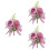 3 Simulierte Blumen Brosche Für Und 6