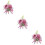 3 Simulierte Blumen Brosche Für Und 9