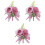 3 Simulierte Blumen Brosche Für Und 3