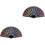 2 Pcs Delicate Peacocks Tail Design Folding Craft Fan 3