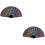 2 Pcs Delicate Peacocks Tail Design Folding Craft Fan 7