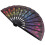 2 Pcs Delicate Peacocks Tail Design Folding Craft Fan 9