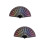 2 Pcs Delicate Peacocks Tail Design Folding Craft Fan 6
