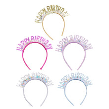 10 Geburtstags-Haarreifen Für Glitzer- Haarschmuck