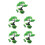 5Sets Vis Tank Kit Groen Onderwater Boom Decor 4