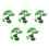 5Sets Vis Tank Kit Groen Onderwater Boom Decor 5