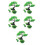 5Sets Vis Tank Kit Groen Onderwater Boom Decor 3