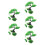 5Sets Vis Tank Kit Groen Onderwater Boom Decor 6