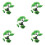 5Sets Vis Tank Kit Groen Onderwater Boom Decor 2