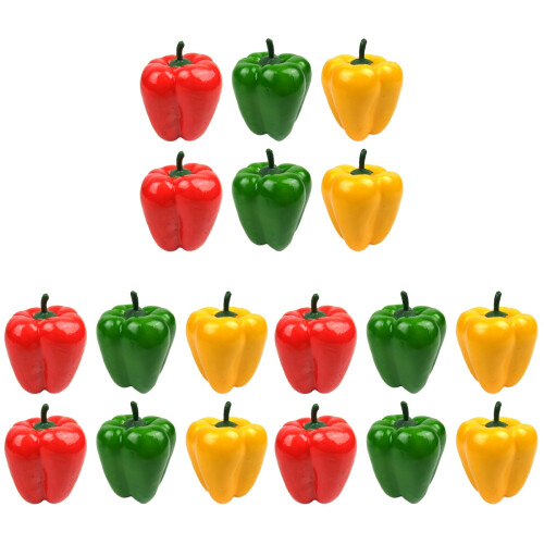 Set Dekorative Künstliche Chili Mini Paprika 1