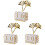 3Pcs Desk Block Calendar Rustic Desktop Perpetual Office Decor 2