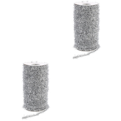 2 Glitzer Tinsel Für Weihnachtsbaum Metallisch Party 2