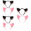 6 Kurze Down-Katzenohr-Headbands Für Kinder 8