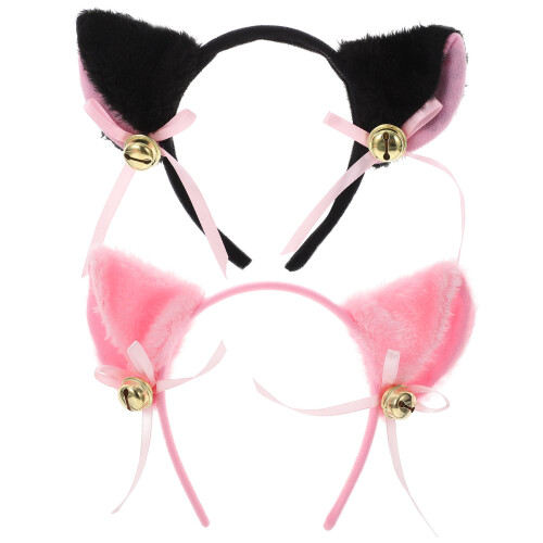 6 Kurze Down-Katzenohr-Headbands Für Kinder 1