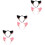 6 Kurze Down-Katzenohr-Headbands Für Kinder 6