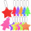 26 Pcs Safety Reflector Pendants Star Tree Shaped For Backpacks Clothes 1