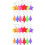 26 Pcs Safety Reflector Pendants Star Tree Shaped For Backpacks Clothes 5