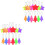 26 Pcs Safety Reflector Pendants Star Tree Shaped For Backpacks Clothes 3