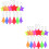 26 Pcs Safety Reflector Pendants Star Tree Shaped For Backpacks Clothes 6