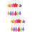 26 Pcs Safety Reflector Pendants Star Tree Shaped For Backpacks Clothes 7