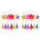 26 Pcs Safety Reflector Pendants Star Tree Shaped For Backpacks Clothes 2