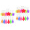 26 Pcs Safety Reflector Pendants Star Tree Shaped For Backpacks Clothes 4