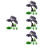 4Set Albero E Piante Viola Kit Decorazione Per Casa 7