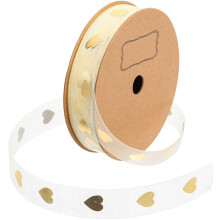 3 Rolls Valentine's Day Heart Pattern Decorative Ribbon Supply
