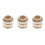 3Stück Messing Adapter Gewinde Durchgangsverschraubung PVC Anschluss 5