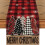 Tablecloth Table Runner Santa Snowman-Grid pine reindeer 6