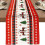 Tablecloth Table Runner Santa Snowman-Grid pine reindeer 7