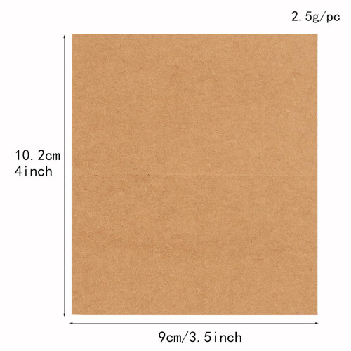 140 Desktop Naamdisplay Blank Kraftpapier Opvouwbaar 2