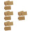 140 Desktop Naamdisplay Blank Kraftpapier Opvouwbaar 9