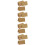 140 Desktop Naamdisplay Blank Kraftpapier Opvouwbaar 10